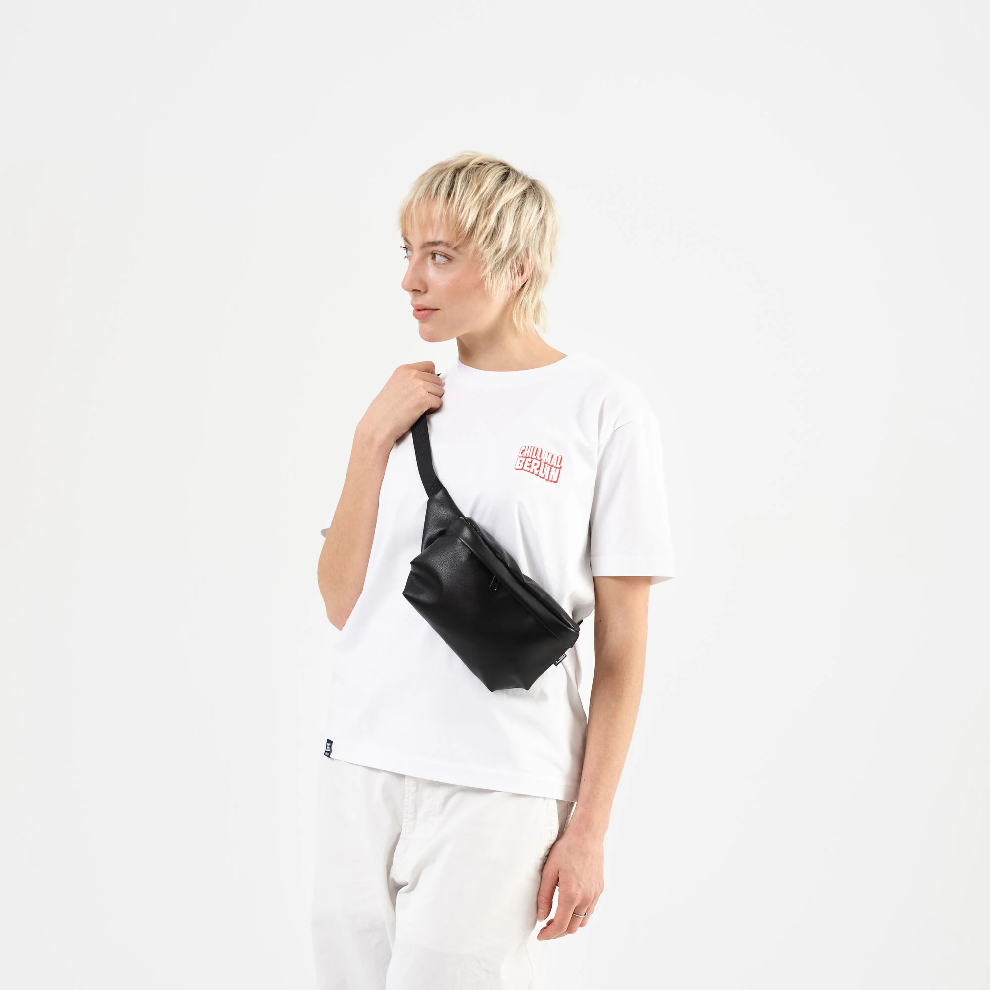 Bauchtasche Medium Eckig Kunstleder - Image 4